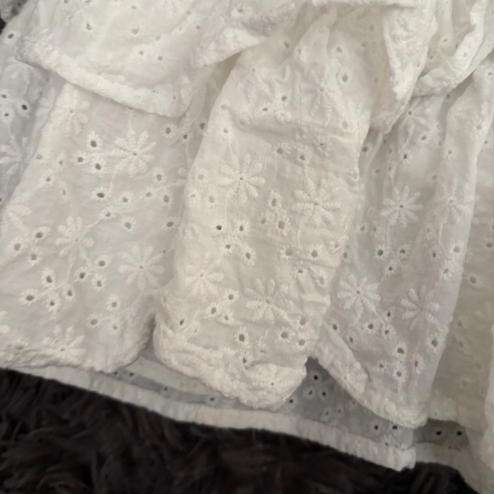 Altar'd State Ivory boho bohemian senior pictures preppy mini Lace Dress large - Picture 9 of 14